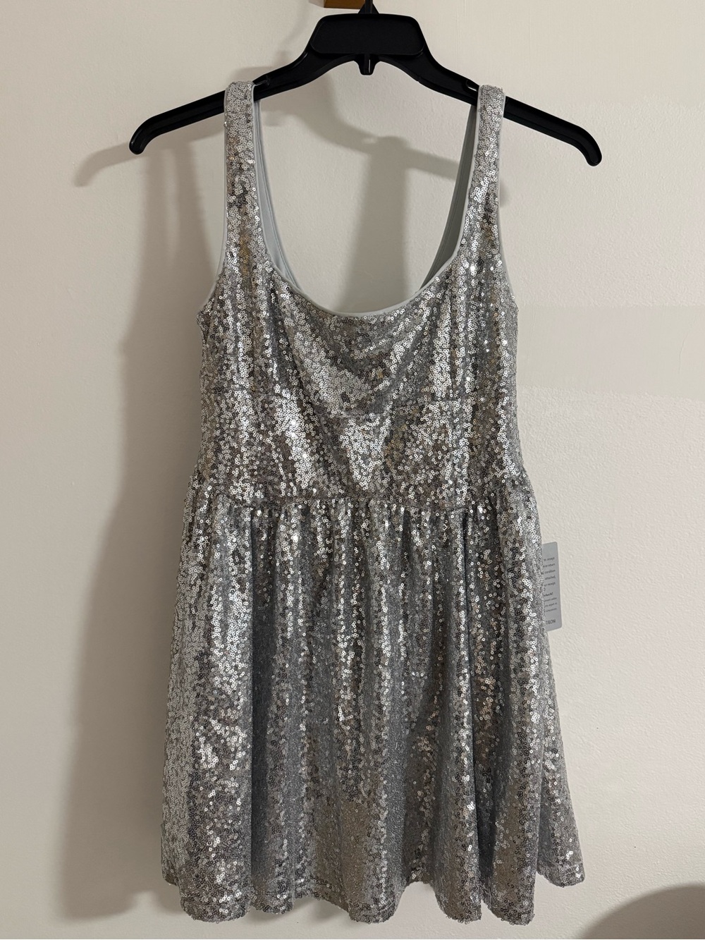 LUSH silver sequin dress